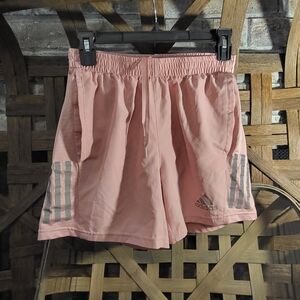 Adidas Women's Athletic Shorts in Soft Pink